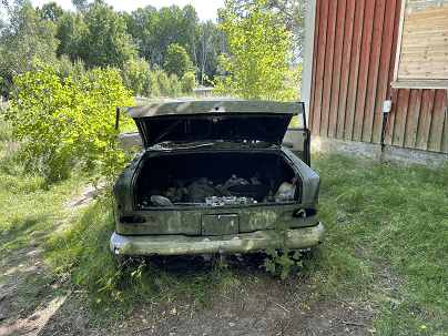 Skrota bilen i Kramfors innan den utgör ett direkt miljöproblem